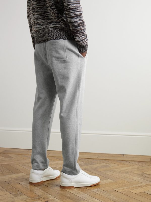 Tapered Cotton-Jersey Sweatpants - BK Tapered Cotton-Jersey Sweatpants - BK