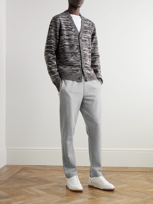 Tapered Cotton-Jersey Sweatpants - OU Tapered Cotton-Jersey Sweatpants - OU