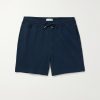 Straight-Leg Cotton-Jersey Drawstring Shorts Straight-Leg Cotton-Jersey Drawstring Shorts