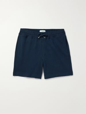 Straight-Leg Cotton-Jersey Drawstring Shorts Straight-Leg Cotton-Jersey Drawstring Shorts