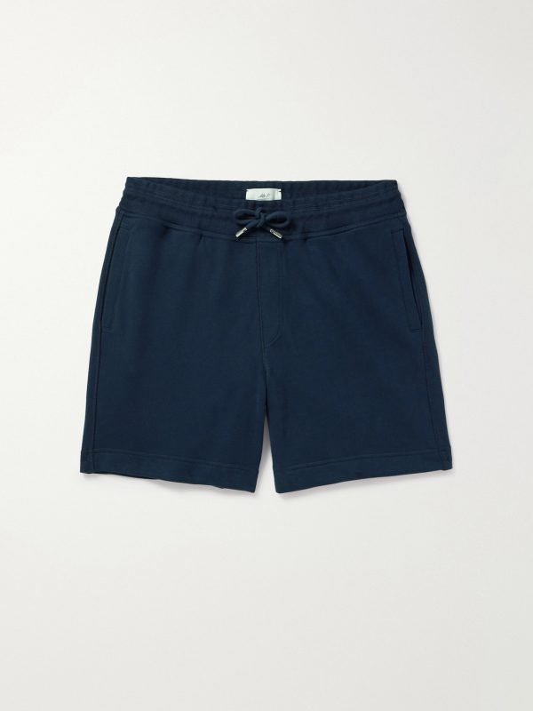 Straight-Leg Cotton-Jersey Drawstring Shorts Straight-Leg Cotton-Jersey Drawstring Shorts