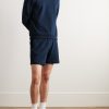 Straight-Leg Cotton-Jersey Drawstring Shorts - OU Straight-Leg Cotton-Jersey Drawstring Shorts - OU