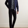 Honeycomb-Knit Organic Cotton Polo Shirt - OU