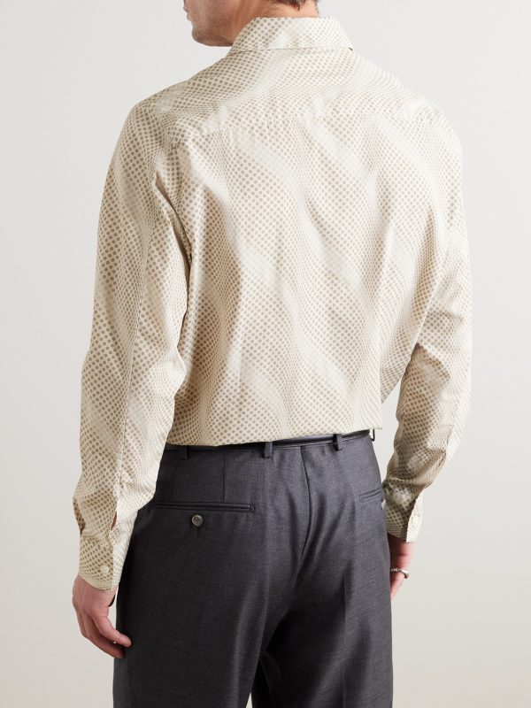 Polka-Dot Organic Cotton Shirt - BK Polka-Dot Organic Cotton Shirt - BK
