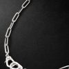 Sister Hook Classic Fob Clip 18-Karat White Gold Chain Necklace Sister Hook Classic Fob Clip 18-Karat White Gold Chain Necklace