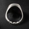Sterling Silver Signet Ring - BK Sterling Silver Signet Ring - BK