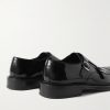 Patent-Leather Monk-Strap Shoes - BK