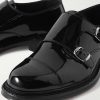 Patent-Leather Monk-Strap Shoes - CU