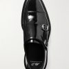 Patent-Leather Monk-Strap Shoes - E1