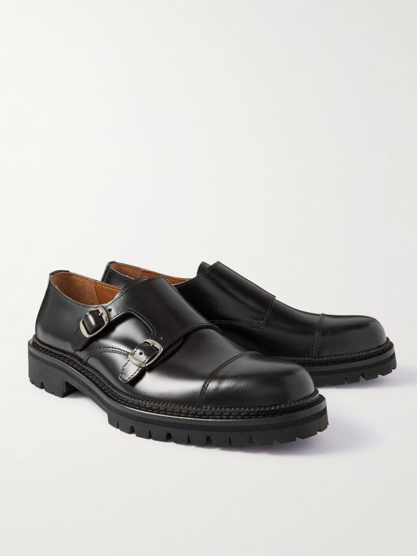 Olie Leather Monk-Strap Shoes - FR