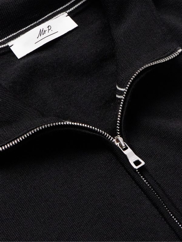 Richard Merino Wool Zip-Up Cardigan - CU