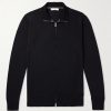 Richard Merino Wool Zip-Up Cardigan