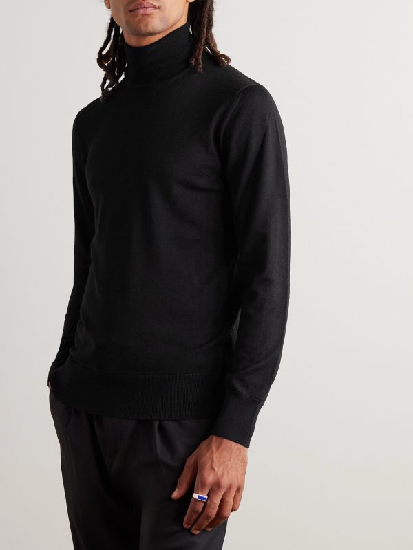 Slim-Fit Merino Wool Rollneck Sweater - FR Slim-Fit Merino Wool Rollneck Sweater - FR