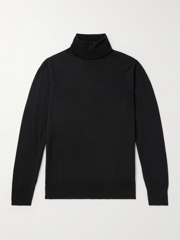 Slim-Fit Merino Wool Rollneck Sweater Slim-Fit Merino Wool Rollneck Sweater