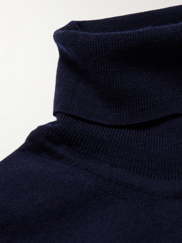 Slim-Fit Merino Wool Rollneck Sweater - CU