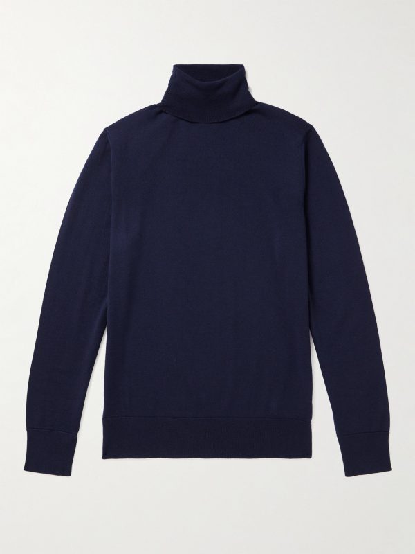 Slim-Fit Merino Wool Rollneck Sweater