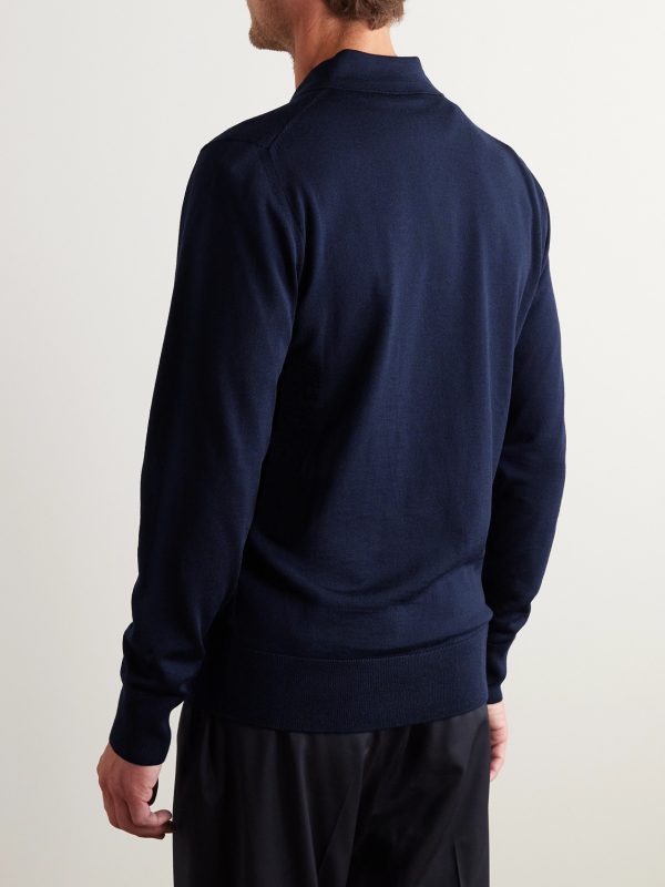Merino Wool Polo Shirt - BK Merino Wool Polo Shirt - BK