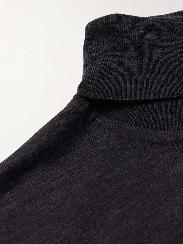 Slim-Fit Merino Wool Rollneck Sweater - CU Slim-Fit Merino Wool Rollneck Sweater - CU