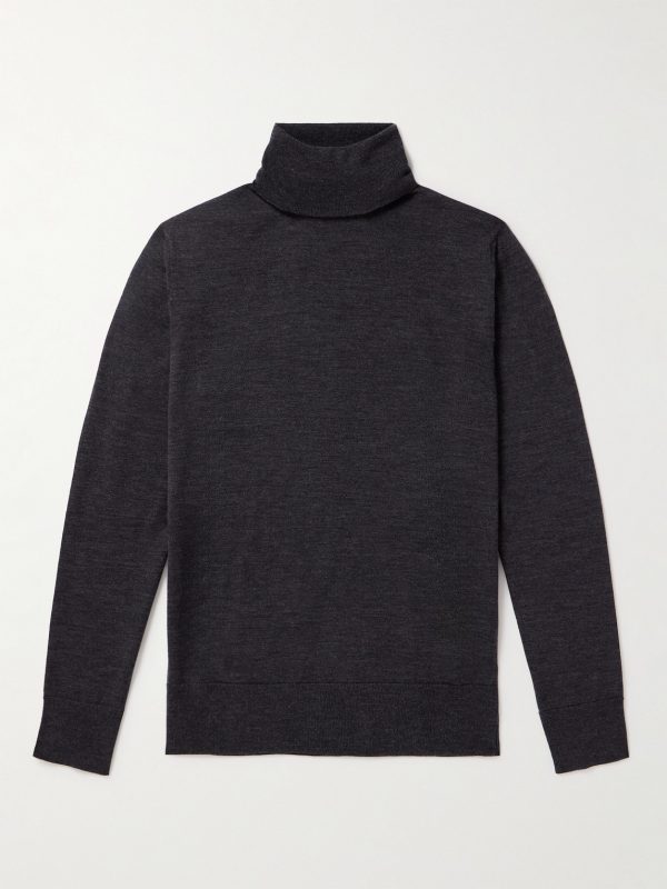 Slim-Fit Merino Wool Rollneck Sweater Slim-Fit Merino Wool Rollneck Sweater