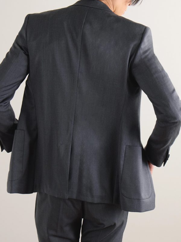 Slim-Fit Wool-Twill Suit Jacket - BK Slim-Fit Wool-Twill Suit Jacket - BK
