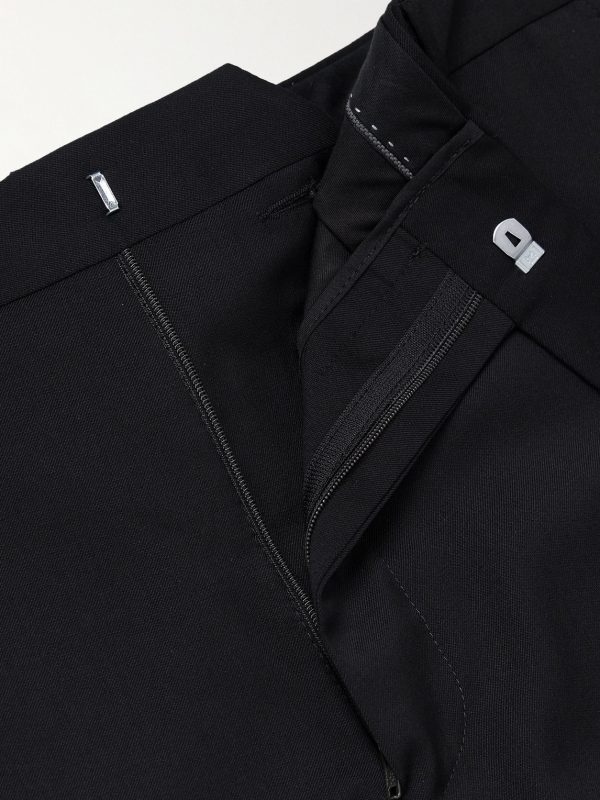 Slim-Fit Wool Tuxedo Trousers - E1 Slim-Fit Wool Tuxedo Trousers - E1