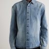 Logo-Embroidered Denim Shirt - FR Logo-Embroidered Denim Shirt - FR