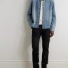 Logo-Embroidered Denim Shirt - OU Logo-Embroidered Denim Shirt - OU