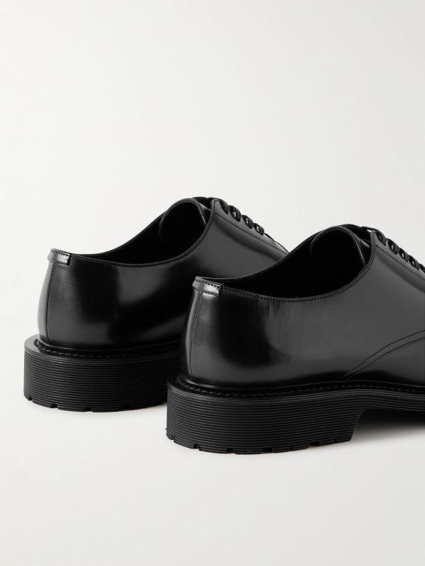 Army Leather Derby Shoes - BK Army Leather Derby Shoes - BK