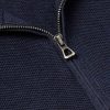 Logo-Embroidered Honeycomb-Knit Cotton Half-Zip Sweater - CU Logo-Embroidered Honeycomb-Knit Cotton Half-Zip Sweater - CU