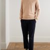 Logo-Embroidered Honeycomb-Knit Cotton Half-Zip Sweater - OU Logo-Embroidered Honeycomb-Knit Cotton Half-Zip Sweater - OU