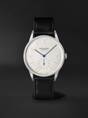 Orion Neomatik Automatic 38.5 Stainless Steel and Leather Watch, Ref. No. 345.S1