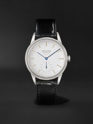 Orion Neomatik Limited Edition Automatic 36.4mm Stainless Steel and Leather Watch, Ref. No. 395.S1 Orion Neomatik Limited Edition Automatic 36.4mm Stainless Steel and Leather Watch, Ref. No. 395.S1