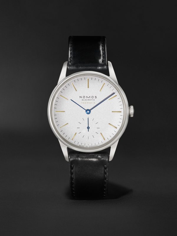 Orion Neomatik Limited Edition Automatic 36.4mm Stainless Steel and Leather Watch, Ref. No. 395.S1 Orion Neomatik Limited Edition Automatic 36.4mm Stainless Steel and Leather Watch, Ref. No. 395.S1