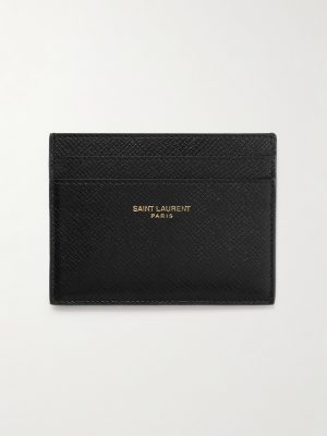 Logo-Print Upcycled Cross-Grain Leather Cardholder Logo-Print Upcycled Cross-Grain Leather Cardholder