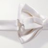 Pre-Tied Silk-Satin Bow Tie - BK Pre-Tied Silk-Satin Bow Tie - BK