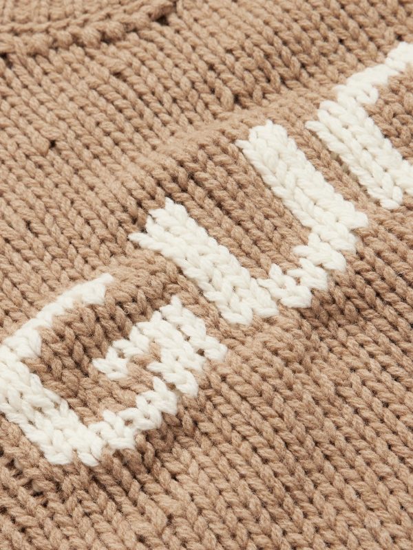 Logo-Intarsia Wool Sweater - CU