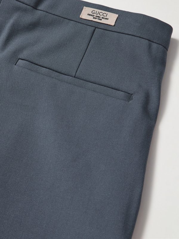 Straight-Leg Wool-Twill Trousers - CU Straight-Leg Wool-Twill Trousers - CU