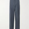 Straight-Leg Wool-Twill Trousers Straight-Leg Wool-Twill Trousers