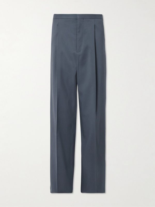 Straight-Leg Wool-Twill Trousers Straight-Leg Wool-Twill Trousers