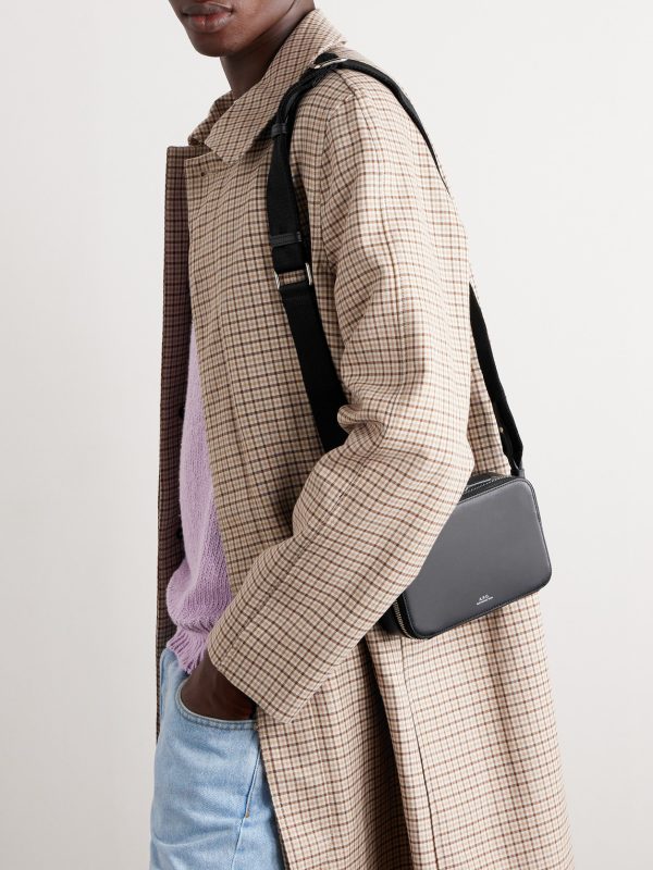 Leather Messenger Bag - OU Leather Messenger Bag - OU