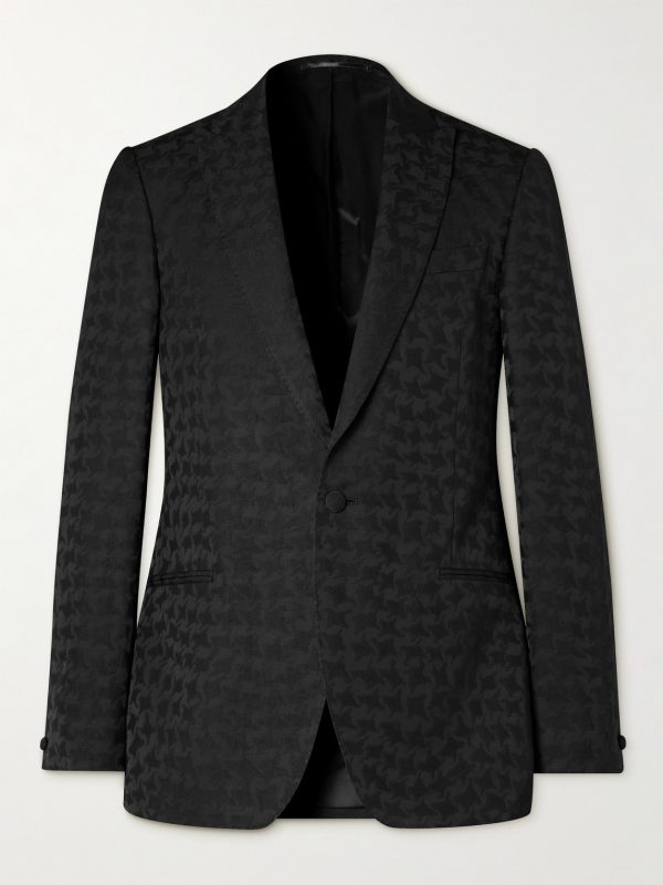 Houndstooth Jacquard Blazer Houndstooth Jacquard Blazer