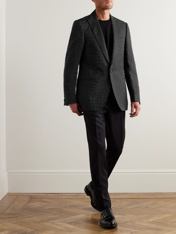 Houndstooth Jacquard Blazer - OU Houndstooth Jacquard Blazer - OU