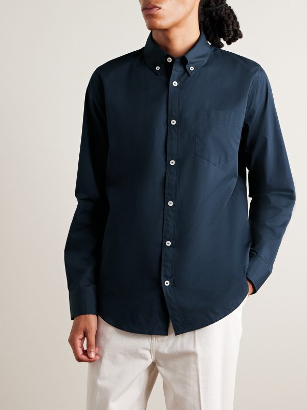 Button-Down Collar Cotton-Poplin Shirt - FR