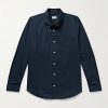 Button-Down Collar Cotton-Poplin Shirt