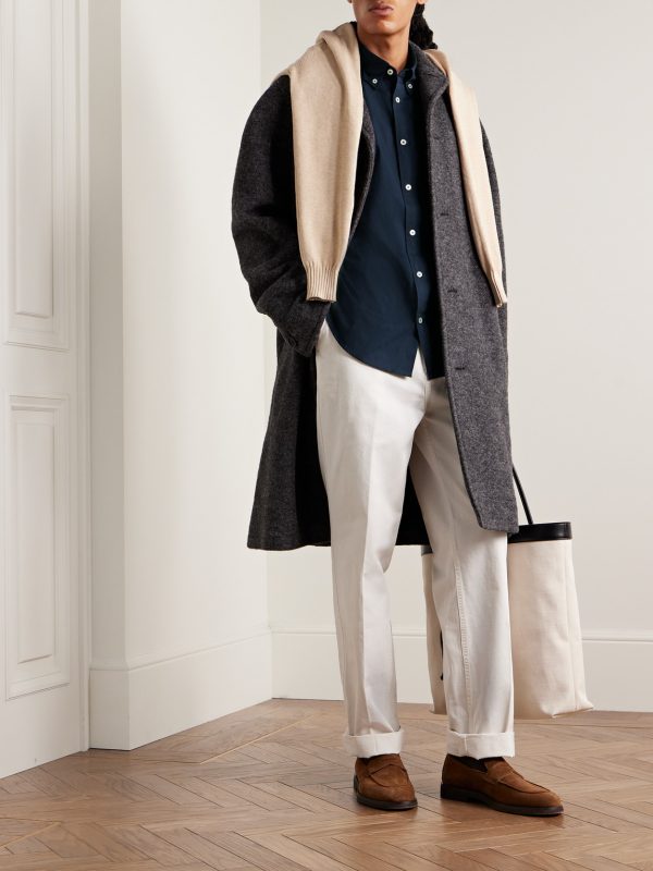 Button-Down Collar Cotton-Poplin Shirt - OU