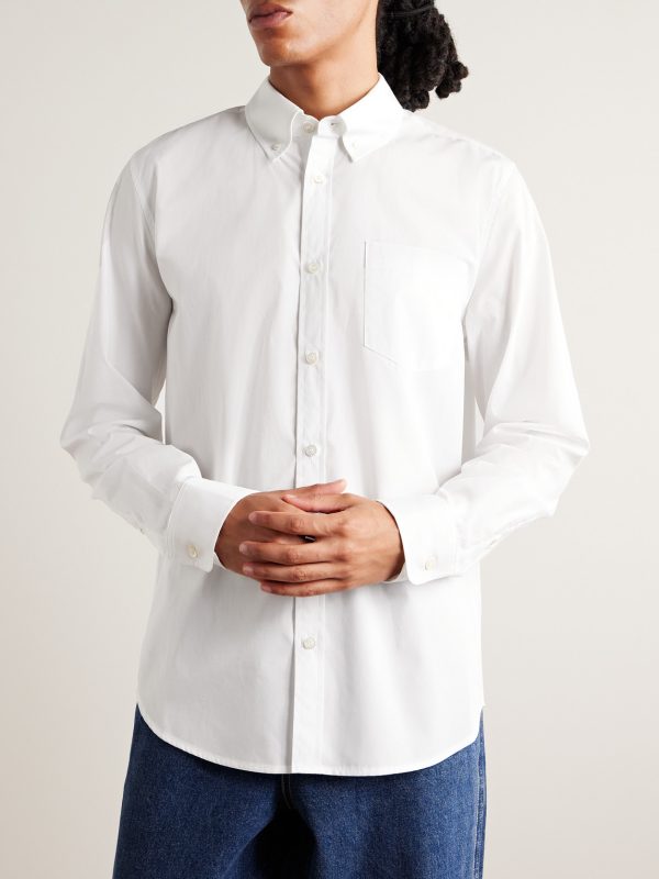 Button-Down Collar Cotton-Poplin Shirt - FR
