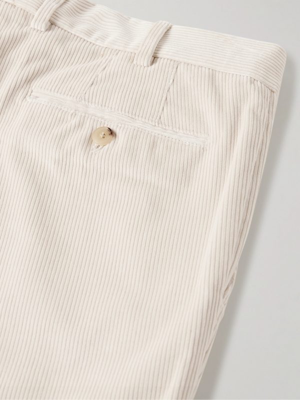 Straight-Leg Cotton-Corduroy Trousers - CU