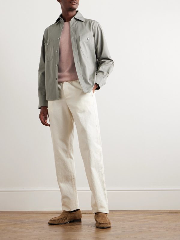 Slim-Fit Baby Cashmere Sweater - OU