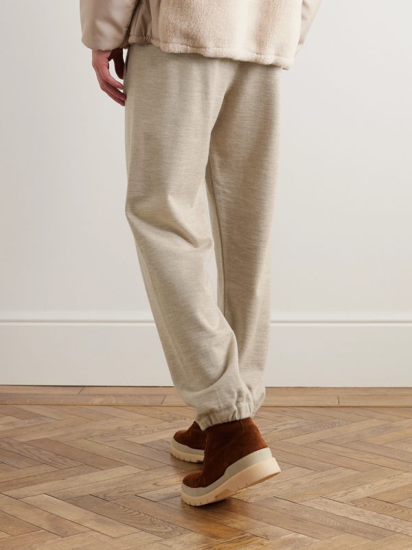 Tapered Cashmere-Jersey Sweatpants - BK Tapered Cashmere-Jersey Sweatpants - BK
