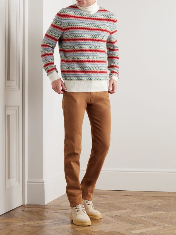 Fair Isle Cashmere Rollneck Sweater - OU Fair Isle Cashmere Rollneck Sweater - OU